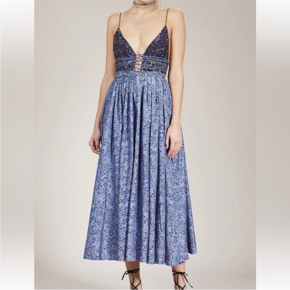 Elliette Leni Floral Maxi Dress in Liberty Print